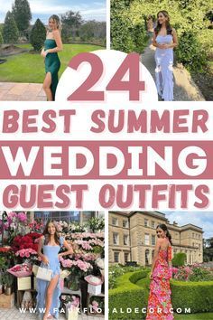 the best summer wedding guest outfits for brides, grooms and guests to wear