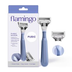 Flamingo’s Pubic Razor is thoughtfully designed for pubic hair and skin. The razor features 5 blades for a long-lasting shave and leaves the bikini area feeling soft and smooth. It glides easily and comfortably over skin and features a slim cartridge design and flexible head for hair removal in hard to reach areas. An all-over grip handle allows for control, even when wet. Dermatologist and gynecologist tested. Safe for sensitive skin. Since launching in 2018, Flamingo has supported and donated Best Womens Razor, Pubic Hair Removal, Body Hygiene, Razor Bumps, Shower Holder, Home Beauty Tips, Body Smells, Smooth Shave, Shave Gel