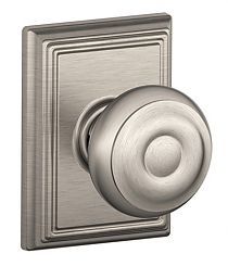 an image of a satin chrome door knob