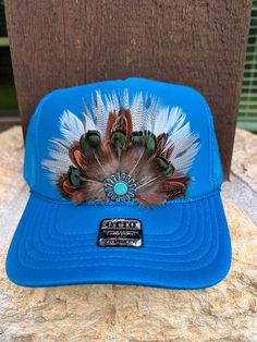 Rodeo Hat, Shop Small Business Quotes, Feather Diy, Hat Western, Western Turquoise, Cowgirl Hat, Country Concerts, Country Concert, Cowgirl Hats