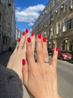 Red Or Black Nails, Women Sandals 2024, Red Short Nails Ideas, Red Nails For Summer, Red Nails Summer, Summer Red Nails, Nails Fall Autumn, Shellac Nails Fall, Red Summer Nails