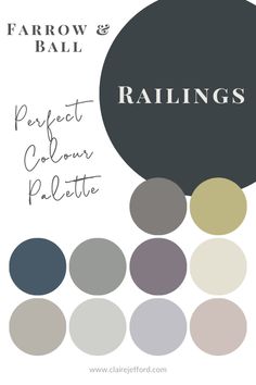 the text reads, farrow and ball perfect color palette