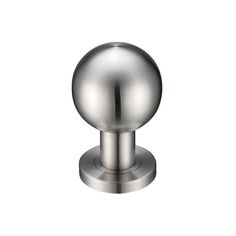 an image of a metal knob on a white background