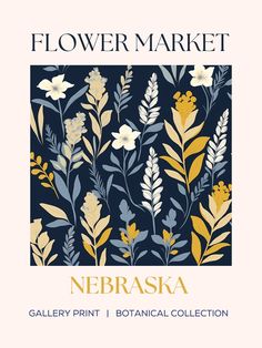 a book cover with flowers and plants on it