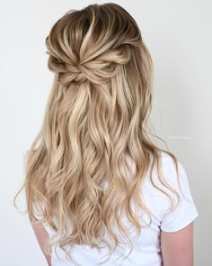 Braided Half Updo, Long Hair Updo, Penteado Cabelo Curto, Half Up Half Down Hair, Half Up Hair, Wedding Hair And Makeup