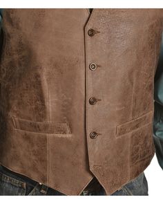 Scully Men's Western Lamb Vest, Brown Cowboy Groomsmen, Western Mens Fashion, Wedding Vest, Vintage Western Wear, Western Vest, Leather Craftsmen, Formal Mens Fashion, Leather Company, Leather Wear