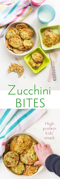 zucchini bites recipe with high protein snack