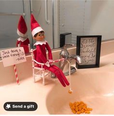 Elf On The Shelf Pet Ideas, Refrigerator Ideas, Funny Elf On The Shelf, Elf Ideas Easy, Bad Elf, Elf Me, Awesome Elf On The Shelf Ideas, Elf Activities, Xmas Elf