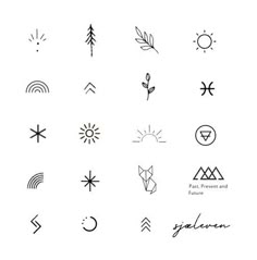 the different types of symbols that can be used in logos and web design, as well as typograms