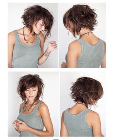 Messy Bob Haircut, Messy Bob Hairstyles, Layered Bob Haircuts, Cute Short Haircuts, Bag Essentials, Hair Dos, Bobs Haircuts, Hairstyles With Bangs, Summer Hairstyles