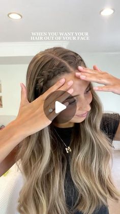 Maddy Millard on Instagram: "Looove this one! 🙌🏻🤩 IB: @emchan13   #hair #hairok #hairstyles #hairtutorial #hairinspo #hairideas #braids #longhair #viralhairstyle #utahgirl #trendinghairstyle #curls" Hair Inspired Braids, Hairstyle Braid Headband, Easy Crimped Hairstyles, Cool Braid Tutorial, Plait Hairstyles Half Up Half Down, Cute Everyday Hairstyles For Long Hair, Curl Hair With Braids, Simple Hair Down Hairstyles, Hair Styles For Thanksgiving