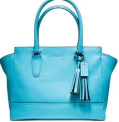 Elegant Light Blue Shoulder Bag With Silver-tone Hardware, Light Blue Leather Bag With Silver-tone Hardware, Elegant Blue Bags With Silver-tone Hardware, Elegant Light Blue Bags With Silver-tone Hardware, Elegant Blue Bag With Silver-tone Hardware, Classic Blue Bags With Silver-tone Hardware, Light Blue Bags With Silver-tone Hardware, Straw Beach Tote, Robin Blue