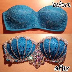 an image of two bras with the same bra on them, one is blue