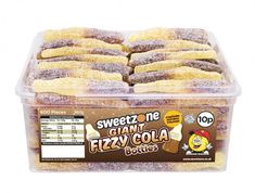 Sweetzone Giant Fizzy Cola Bottles @ SaveCo Online Ltd Jelly Sweets, Sweet Hampers, Mince Pie, Retro Sweets, Taste Made, Sweet Box, Natural Colours, Vegan Treats, Chocolate Fudge