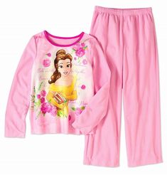 QUICK SHIPPING ~ USA SELLER! Officially Licensed Merchandise ***NEW WITH TAGS*** Disney Beauty and the Beast ~ Belle Pajama Set Girl's Size: 10/12           Belle fleece/flannel pajama shirt and pants set from Disney Princess makes bedtime more fun.  This soft and cozy fabric helps keep her warm while she plays or sleeps.  A colorful Princess Belle graphic on the long sleeve top coordinates with the pink solid pants that offer a comfy elastic waist. Feel free to contact me with any questions.  S Pink Pajama Pants, Girls Flannel, Disney Princess Belle, Girls Disney, Pink Pajamas, Flannel Pajama Sets, Princess Belle, Disney Beauty And The Beast, Princess Girl