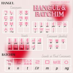 the symbols and their meanings for each type of language, including english or japanese characters