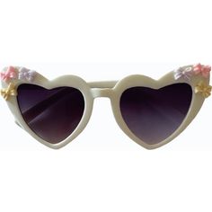 Your little one will love these cute and trendy sunglasses from Mila's Sunny World. The perfect accessory for this fun season and every day! | Mila's Sunny World | Bow Love Anna Heart Sunnies Sunglasses, (White One Size) | Maisonette collects the best children’s products from around the world (unlike Zulily, Etsy, The Tot, Farfetch Kids, Childrensalon, Crate and Kids, Kohls, Wayfair, Buy Buy Baby, Nordstroms, Mini Boden, J.Crew Factory, or PotteryBarn Kids), creating a curated shopping experience for you. Think of us as your shortcut to fashion for litte ones! Heart-shaped Beach Sunglasses For Summer, Summer Beach Heart-shaped Sunglasses, Cute Heart Shaped Sunglasses For Beach, Cute Heart-shaped Beach Sunglasses, Cute White Plastic Sunglasses, White Fun Sunglasses For Summer, Fun White Sunglasses For Summer, Summer Heart-shaped Sunglasses With Uv Protection, Heart-shaped Sunglasses For Beach In Spring