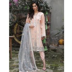 100% Original Brand New Anaya Luxury Lawn Stitched to Small size. Fabric Description: Embroidered Lawn Shirt Embroidered Net Dupatta  Dyed and Embroidered Cotton Cambric Trouser  Measurements: Chest 39 inches Waist 37 inches Shoulder 14.5 inches  Shirt length 39 inches  Pant length 38 inches  Sleeve length 21 inches.  Note: The extra accessories attach to the dress is not supplied by the manufacturer. We try to use the accessories that look as close as the ones shown in the picture.  Item will be shipped via USPS. Please note that the color of the item you receive may vary slightly from that shown in the listing picture. This can happen due to the variation in light at the time of photography. Things like Lace, Piping or Embellishment might not be included unless stated in the description. Mawra Hocane, Asim Jofa, Maria B, A Love Letter, Lawn Shirts, Clothing And Textile, Embroidered Neckline, Net Dupatta, Pakistani Designers