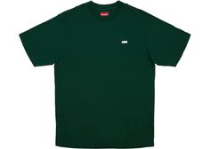 Supreme Reflective Small Box Tee White - FW18 Classic Green Top For Streetwear, Classic Green Tops For Streetwear, Supreme Streetwear, The Supreme, Small Boxes, Men's Polo Shirt, Buy And Sell, Mens Tops, White