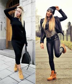 Timberland Outfits Women, Timbs Outfits, Outfit Botas, Timberland Outfits, Black Outfits, Timberlands, Fashion Blogger Style, Classy Casual Outfits, Cute Fall Outfits