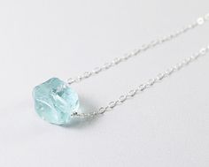 Blue crystal necklace silver rough quartz jewelry by NatureLook, $34.00 Sterling Silver Jewelry Cleaner, Rough Quartz, Quartz Crystal Jewelry, Blue Crystal Necklace, Gold Moon Necklace, Raw Gemstone Jewelry, Necklace Moon, Necklace Layering, Quartz Jewelry