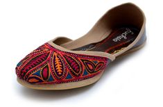 Fuchsia Inc. - Olivia Embroidered Summer Flats, Multicolor Slip-on Flats For Festival, Bohemian Flats For Festive Season, Traditional Multicolor Summer Flats, Festival Embroidered Slip-on Flats, Summer Festive Multicolor Flats, Festive Bohemian Slip-on Flats, Bohemian Slip-on Flats For Festive Occasions, Embroidered Slip-on Flats For Festival