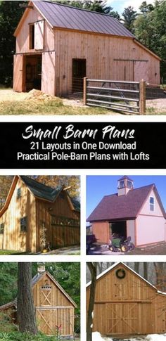 the small barn plans are easy to build