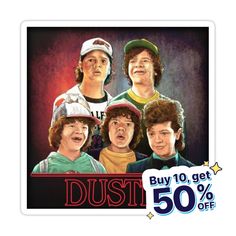 an advertisement for the movie dust featuring five men with different facial expressions and hats on their heads