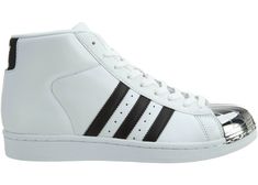 Buy and sell StockX Verified adidas shoes on StockX including the adidas Promodel Metal Toe White Black-Gold Metallic (Women's) and thousands of other sneakers with price data and release dates. Beautiful Shoes, Adidas Shoes, Women's Shoes, Adidas Sneakers, Gold Metal, Dates, White Black, White And Black, Womens Sizes