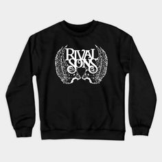 Rival Sons band -- Choose from our vast selection of crewneck sweatshirts to match with your favorite design to make the perfect custom graphic crewneck sweatshirt. Pick your favorite: Crewneck Sweatshirt or Lightweight Crewneck Sweatshirt. Customize your color! For men and women. Band Merch Logo Print Sweatshirt For Fall, Fall Band Merch Sweatshirt With Logo Print, Band Merch Sweatshirt With Logo Print For Fall, Band Logo Long Sleeve Sweatshirt, Band Logo Crew Neck Tops For Streetwear, Band Merch Sweatshirt With Long Sleeves, Crew Neck Top With Band Logo For Streetwear, Band Logo Sweatshirt For Winter, Fall Band Merch Sweatshirt With Band Logo