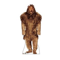 a man in a lion costume is standing