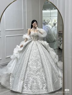 Iran Wedding Dress, Lavish Wedding Dress, Korean Wedding Dress, Princess Stuff, Baju Kahwin, Pretty Wedding Dresses