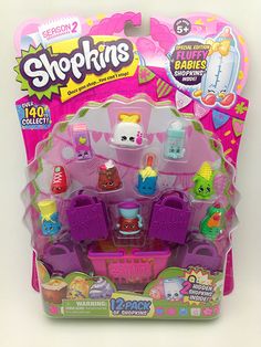 the shopkinss playset is in its packaging