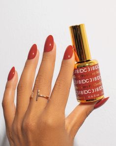 Cherry pie polish 
DND gel
Fall 2021 collection
Guilty pleasures Pie Nails, Dark Skin Nail Polish, Red Gel Nails, Fall Gel Nails, Nails Now