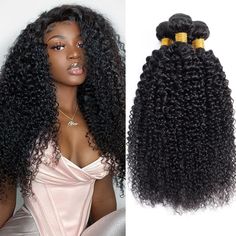 PRICES MAY VARY. 🌹 Curly Human Hair Weave Bundles, Healthy & Natural, Harmless To Your Skin And Hair Follicles. 100% Unprocessed Virgin Human Hair 3 Bundles Human Hair Weave. 🌹 Brazilian Curly Human Hair Bundles. Double Weft, No Tangle, No Shedding, Soft & Thick. Still Keep Beautiful Curly Even After Repeated Wash. Soft Brazilian Human Hair Bundles, Thick Curly Weave Bundles Human Hair Weft. 🌹 Brazilian Curly Human Hair Bundles. Most Fashion Hairstyle, Make You More Young, Active, Charm. Natu Curly Hair Sew In, Curly Sew In, Curly Human Hair Extensions, Curly Bundles, Brazilian Weave, Curly Weave, Curly Weaves, Natural Hair Extensions, Brazilian Hair Bundles