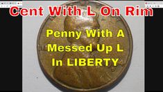 a penny with the words penny with a messed up l in liberty