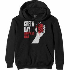 BITCRUNCHER MEDIA - OFFICIALLY LICENSED GARMENTS Green Day American Idiot Official Unisex Hoodie Hooded Top Item Description Mens/Unisex officially licensed garment. Chest sizes are as follows: Small (37"), Medium (39"), Large (42"), Extra Large (45"), XXL (51") and XXXL (53"). These garments are professionally produced, printed and cured to ensure the design looks fantastic and lasts through more than 100 washes, ensuring your garment will last and look great throughout its lifetime. All garments are brand new, come with tags attached and are in original packaging. They are premium 100% cotton. About Us Bitcruncher Media are experts in our field and love working in the entertainment industry, starting out as a recording studio over 15 years ago and branching out from the music industry to Band Logos, Album Design, Foo Fighters, Cotton Pullover, Hooded Tops, Green Day, Mens Green