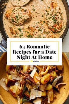 the cover of 6 romantic recipes for a date night at home