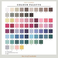 the color scheme for different shades of paint