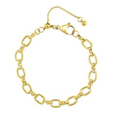 PRODUCT DETAILS:    Composition: 18K Yellow Gold Over Hypoallergenic Steel  Measurements:   Bracelet Length   S/M 5.5"+1.5"  CARE GUIDE:    Hypoallergenic, 100% water proof jewelry that you can wear without a care! Wear it in the bath, shower, rain, snow, hurricane, pool, ocean or planet mars.    Plated using an environmentally friendly process - wear it without any guilt! Classic Gold Charm Bracelet Hypoallergenic, Classic Gold Hypoallergenic Charm Bracelet, Hypoallergenic Yellow Gold Oval Link Bracelets, Hypoallergenic Yellow Gold Oval Link Bracelet, Hypoallergenic Gold Chain Bracelet, Gold Oval Link Bracelet With Extender, Hypoallergenic Gold Link Bracelet, Gold Hypoallergenic Oval Link Bracelets, Hypoallergenic Gold Oval Link Bracelets