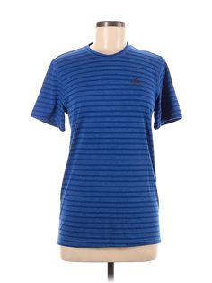 Adidas Active T Shirt Size: Medium Activewear - used. 90% POLYESTER, 10% COTTON | Adidas Active T-Shirt: Blue Activewear - Size Medium Cheap Blue Adidas Activewear, Blue Activewear, Nike Long Sleeve, Adidas Blue, Blue Adidas, Active Wear For Women, Active Wear, Women Handbags, T-shirt