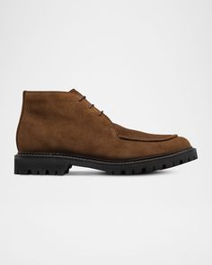 "Find ALLEN EDMONDS Graham Suede Chukka Boots on Editorialist. Allen Edmonds \"Graham\" chukka boots in suede Chunky heel Round moc toe Laceup vamp Lugged rubber outsole Made in USA" Allen Edmonds Boots, Black Chukka Boots, Chukka Sneakers, Mens Chukkas, Moc Toe Boots, Suede Chukka Boots, Suede Chukkas, Leather Chukka Boots, Chukka Boots Men