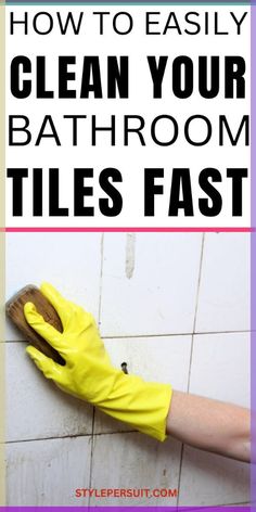 Cleaning bathroom tiles can be a daunting task, but with the right approach and techniques, you can achieve that sparkling, fresh look like a professional. Checkout a step-by-step guide on how to clean bathroom tiles effectively How To Clean Bathroom Tiles Showers, Best Tile Cleaner Bathroom, Bathroom Tile Cleaner Grout, Clean Bathroom Tile Showers, Cleaning Bathroom Floors, Easy To Clean Tiles For Bathroom, Bathroom Tiles Cleaning Tips, How To Clean Ceramic Tile Shower Walls, Bathroom Tiles Cleaning Hacks