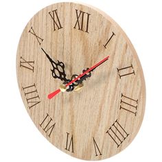 Description This is a wall clock, mainly made of safe and durable material, you can use it for decoration with confidence. Made with excellent craftsmanship and has a simple and retro appearance design, which can decorate your room while providing time. Features - Color: As Shown - Material: Wood, metal - Size: About 12.00X3.00X12.00cm/4.72X1.18X4.72in - Battery: 1pc AA battery(not included) - The round wall clock is made of high grade materials, resistant and not easy to deform or break. - The wall clock is a great decoration for hotel, office, living room, bedroom and other rooms in your home. - The non ticking wall clock makes sure that you will not be annoyed by the ticking noise while sleeping, very considerate. - The design is unique and art atmosphere, so the wall clock can be very Small Wall Clocks, Bedroom Clock, Small Wall Clock, Bedroom Clocks, Bedroom Wall Clock, Small Clock, Clock Vintage, Hotel Office, How To Make Wall Clock