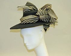 Hat 1890s 1890 Hats, Edwardian Hat, Historical Hats, Victorian Hats, Stripe Outfits, Love Hat, Antique Clothing, White Hat