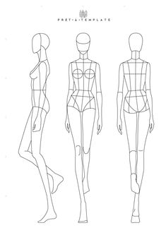 three female mannequins are shown in black and white, each with their own body shape