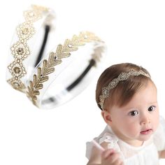 PRICES MAY VARY. 100% New Brand and high quality . Material: soft lace cloth Headbands: soft and very light, comfortable for baby kids. Size:about 40-48cm(15.7-18.8inch) fit for 5-24 months old baby These headbands are extra gentle for your little one's head. It can easily fit from babies, toddlers, and little girls For everyday use, photography , party ,birthday and so on. Package ：2pcs gold lace headbands 
In order to let you have a happy shopping experience,we have done and will do as follows Sewing Beads, Flower Girl Headpiece, Sewing Headbands, Toddler Hair Accessories, Silver Head Piece, Flower Headbands, Beads Flower, Flower Girl Headbands, Hair Accessories Pearl