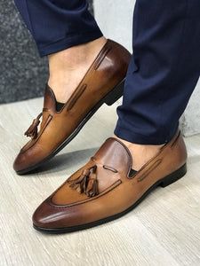 Elegant Cognac Loafers For Formal Occasions, Casual Brown Leather Shoes For Semi-formal Occasions, Elegant Cognac Loafers For Semi-formal Occasions, Elegant Cognac Loafers For Semi-formal Wear, Elegant Cognac Loafers For Business Casual, Luxury Brown Loafers For Semi-formal Occasions, Elegant Semi-formal Bridle Leather Shoes, Classic Faux Leather Formal Shoes, Timeless Brown Bridle Leather Shoes