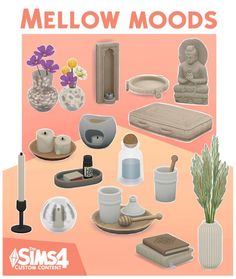 an image of various items that can be used to create mellow moulds