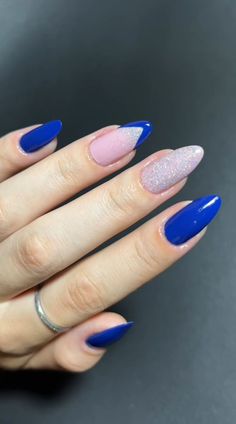 Harry Potter Nail Art, Harry Potter Nails, Seasonal Nails, Prom Nails, Blue Nails, Simple Nails, Glow Up?